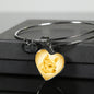 Yellow Chihuahua Profile Heart Bangle Bracelet D12 - Dufauna - Topfauna