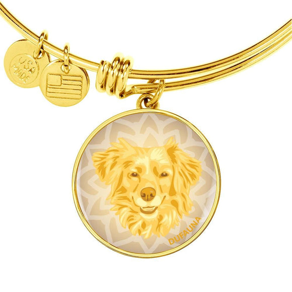 Yellow Dog Bangle Bracelet D1 - Dufauna - Topfauna