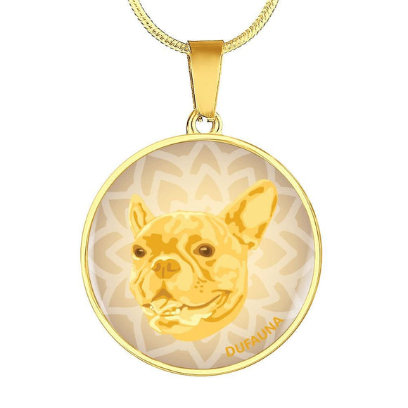 Yellow French Bulldog Necklace D1 - Dufauna - Topfauna