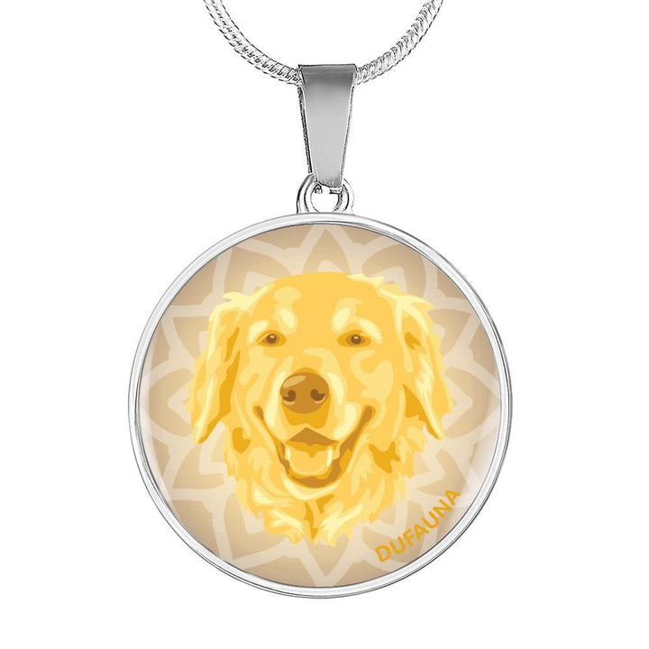 Yellow Golden Retriever Necklace D1 - Dufauna - Topfauna