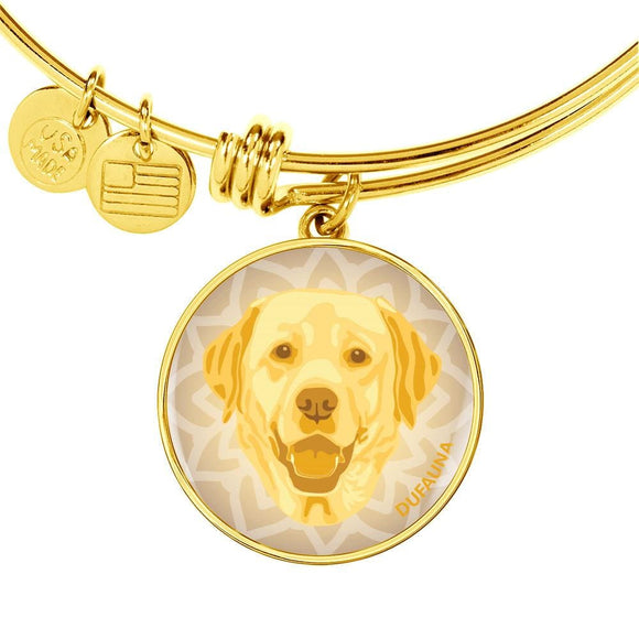 Yellow Labrador Bangle Bracelet D1 - Dufauna - Topfauna