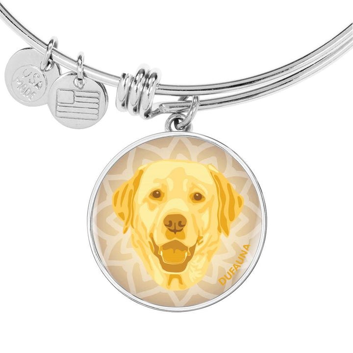 Yellow Labrador Bangle Bracelet D1 - Dufauna - Topfauna