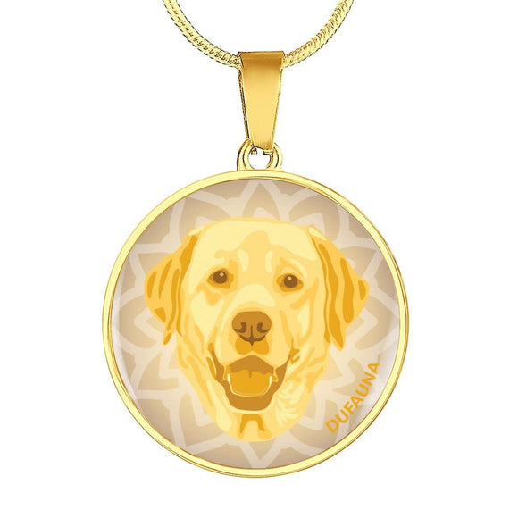 Yellow Labrador Necklace D1 - Dufauna - Topfauna