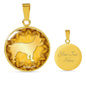 Yellow Yorkie Silhouette Necklace D18 - Dufauna - Topfauna
