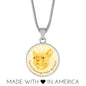 Yellow/white French Bulldogs Make Me Smile Necklace D19 - Dufauna - Topfauna