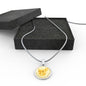 Yellow/white French Bulldogs Make Me Smile Necklace D19 - Dufauna - Topfauna