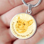 Yellow/white French Bulldogs Make Me Smile Necklace D19 - Dufauna - Topfauna