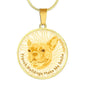 Yellow/white French Bulldogs Make Me Smile Necklace D19 - Dufauna - Topfauna