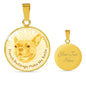 Yellow/white French Bulldogs Make Me Smile Necklace D19 - Dufauna - Topfauna